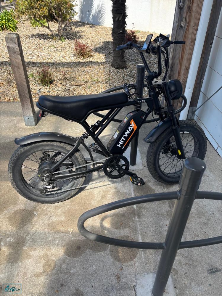 Vélo électrique noir